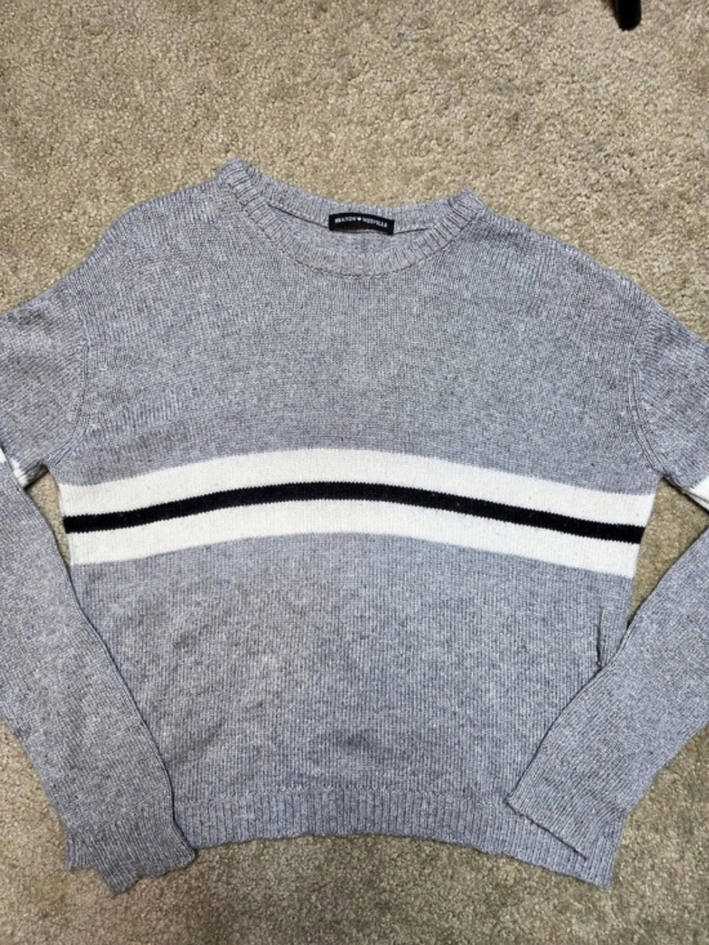 Brandy Melville Bernadette Stripe Knit Sweater OS S Cozy Winter